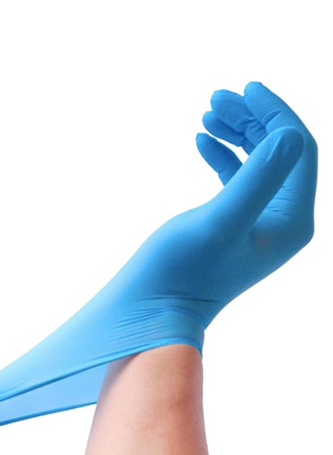 hobf Powder Free Nitrile Hand Gloves,Surgical gloves, (Large Blue, Pack of 100 Pcs.) HOBF100-BL-NT-12-L - Image 3